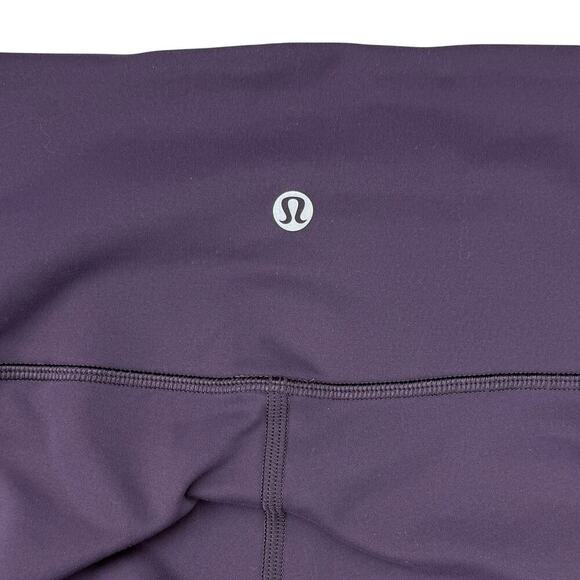 LULULEMON Power Lines Crop 21" Sz 6 Cyber Dark Chrome - Picture 7 of 8